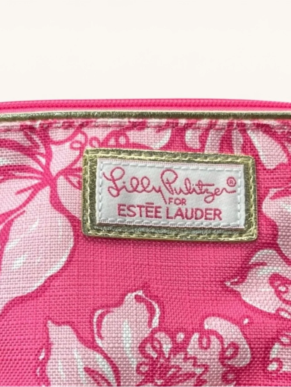 Lilly Pulitzer for Estee Lauder Pink Floral Women's Bag